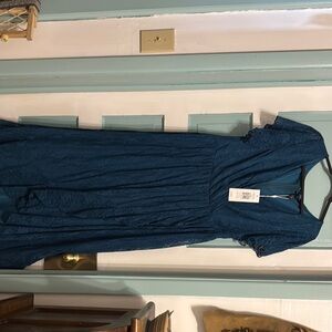 Ever Pretty Blue Ribbed Bodycon Maxi Dress